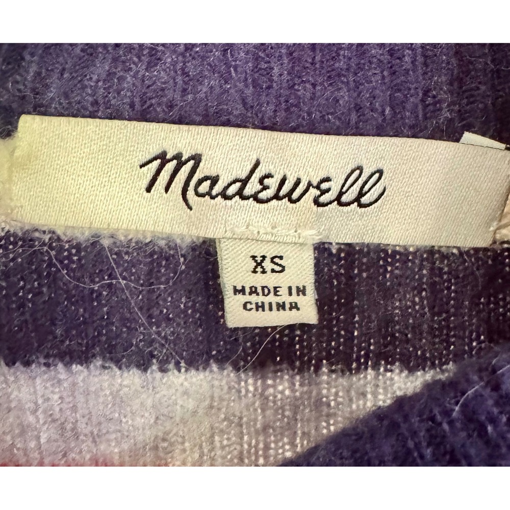 Madewell Striped Sweater XS Merino - Picture 2 of 7
